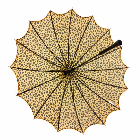 Leopard Print Parasol Style Umbrella - Picture 6 of 11